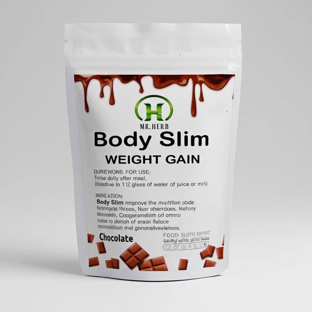 MR.HERB Body Slim Weight Gain – Chocolate Flavor مكمل غذائي لزيادة الوزن بنكهة الشوكولاتة